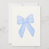 Klassieke Gingham Beer Baby Shower Uitnodiging (Achterkant)