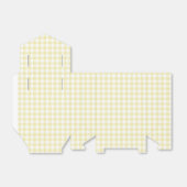 Klassieke Gingham Boter Geel Bedankdoosjes (Uitgevouwen)