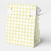 Klassieke Gingham Boter Geel Bedankdoosjes (Achterkant)