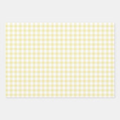 Klassieke Gingham Boter Geel Inpakpapier Vel (Voorkant 2)