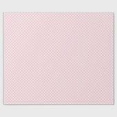 Klassieke Gingham Check Pset Pattern Pastel Roze Cadeaupapier (Vlak)