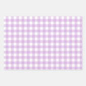 Klassieke Gingham Check Pset Pattern Peach Inpakpapier Vel (Voorkant 3)