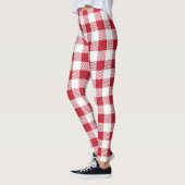 Klassieke Gingham Gecontkered Style-Leggings Leggings (Links)