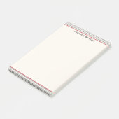 Klassieke Gingham gepersonaliseerde leraar Post-it® Notes (Schuin)