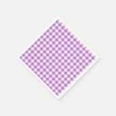 Klassieke Gingham Orchidee Paars Servet (Hoek)