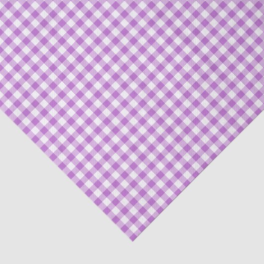 Klassieke Gingham Orchidee Paars Tissuepapier (Detail)