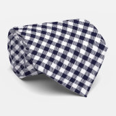 Klassieke Gingham Pattern hals Stropdas (Opgerold)