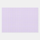 Klassieke Gingham Zachte Lavendel Inpakpapier Vel (Voorkant 3)