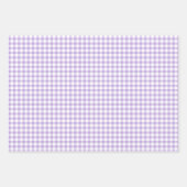 Klassieke Gingham Zachte Lavendel Inpakpapier Vel (Voorkant)