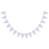 Klassieke Gingham Zachte Lavendel Vlaggetjes (Alle)