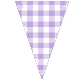 Klassieke Gingham Zachte Lavendel Vlaggetjes (Derde vlag)