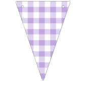 Klassieke Gingham Zachte Lavendel Vlaggetjes (Tweede vlag)