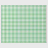 Klassieke Gingham Zomer Groen Cadeaupapier (Vlak)