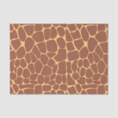 Klassieke Giraffe Dier Decoupage met Vette Bruine Tissuepapier (Voorkant)