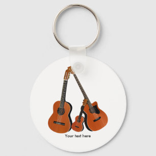 Klassieke gitaar Acoustic Bass and Ukulele Sleutelhanger