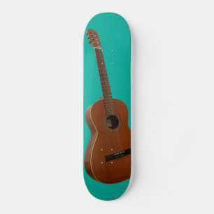 Klassieke Gitaar Art Print op Pool Green Persoonlijk Skateboard
