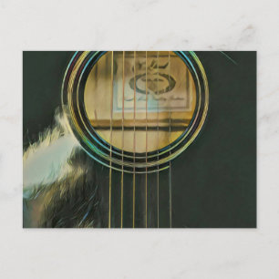 klassieke gitaar cadeau voor vader briefkaart