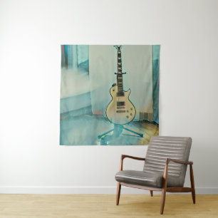 klassieke gitaar cadeau voor vader wandkleed