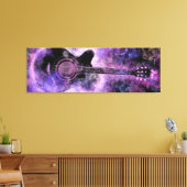 Klassieke gitaar canvas Print (Insitu (Woonkamer))