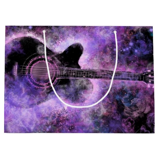 Klassieke Gitaar Gift Bag Groot Cadeauzakje (Voorkant)