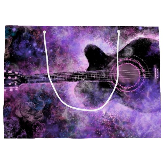 Klassieke Gitaar Gift Bag Groot Cadeauzakje (Achterkant)