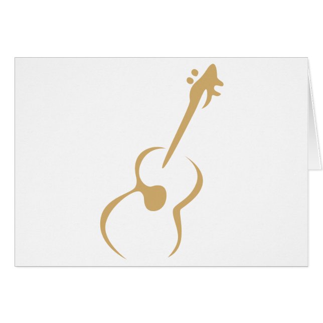 Klassieke gitaar in de stijl van het Swish Drawing (Voorkant Horizontaal)