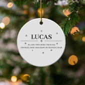 Klassieke Gitaar Kerst Krans Pine Cone Custom Keramisch Ornament