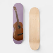 Klassieke gitaar kunstprint persoonlijk skateboard (Voorkant)