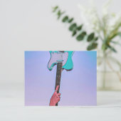 Klassieke gitaar kunstwerken briefkaart (Staand voorkant)