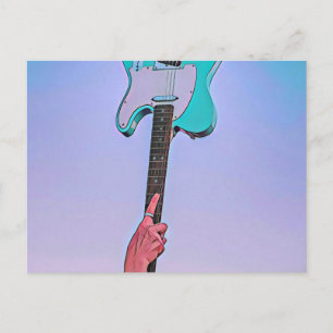 Klassieke gitaar kunstwerken briefkaart