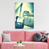 Klassieke gitaar met Amp Bluesman canvas (Insitu (Woonkamer))