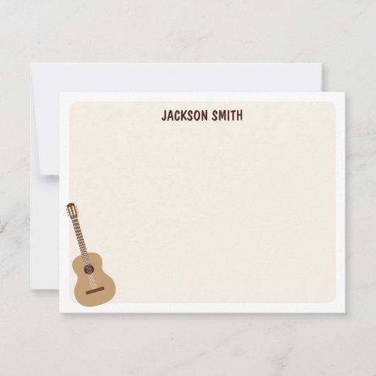 Klassieke gitaar Musical Notitiekaartje (Voorkant)