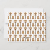 Klassieke gitaar Musical Notitiekaartje (Achterkant)