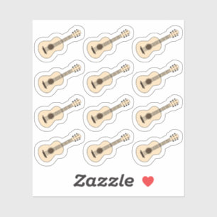 Klassieke Gitaar Muziek Lessen Herinnering Bujo Pl Sticker