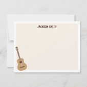 Klassieke Gitaar Muziek Notitiekaartje (Voorkant)