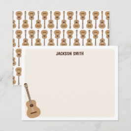 Klassieke Gitaar Muziek Notitiekaartje