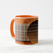 Klassieke gitaar oranje mok (Voorkant links)