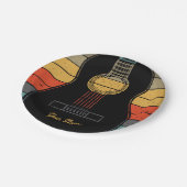Klassieke gitaar papieren bordje (Gekanteld)