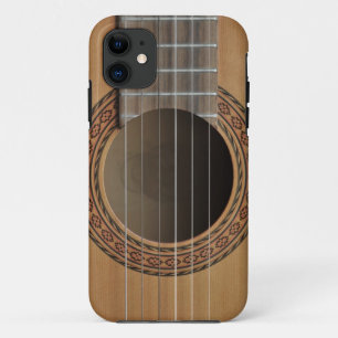 Klassieke gitaarbeige iPhone 11 hoesje