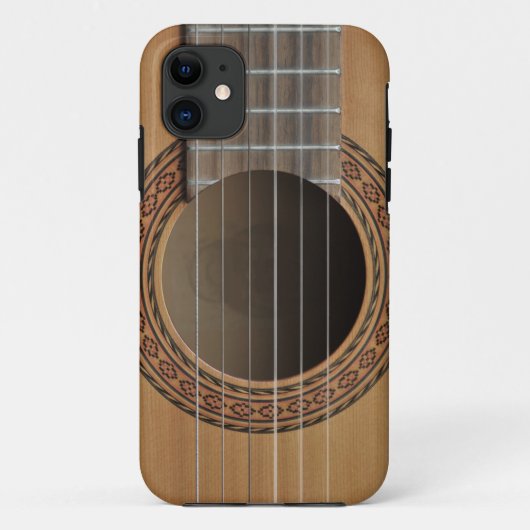 Klassieke gitaarbeige Case-Mate iPhone case (Achterkant)
