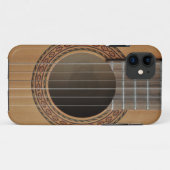 Klassieke gitaarbeige Case-Mate iPhone case (Achterkant (horizontaal))