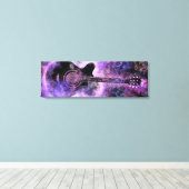 Klassieke gitaardoekprint canvas afdruk (Insitu (Houten vloer))