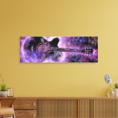 Klassieke gitaardoekprint canvas afdruk (Insitu (Woonkamer))