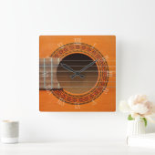 Klassieke gitaarklok vierkante klok (Huis)