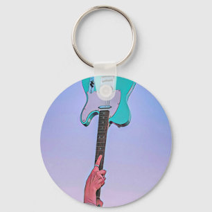 Klassieke gitaarkunst sleutelhanger