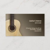 Klassieke gitaarlessen visitekaartje leraar (Voorkant)
