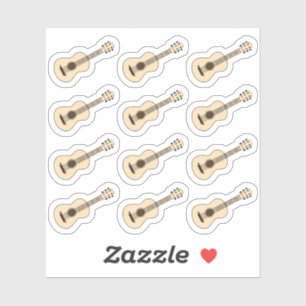 Klassieke Gitaarmuziek Lesherinnering Bujo Planner Sticker
