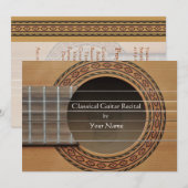 Klassieke gitaaroverweging kaart (Voorkant / Achterkant)