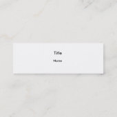 Klassieke gitaarspeler mini visitekaartje (Achterkant)