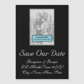 Klassieke, glamoureuze "SAVE our DATE!" Magnetisch (Voorkant)